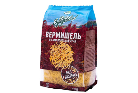 Макаронные изделия ЕШЬ ЗДОРОВО 250гр Вермишель без глютена 1/16шт