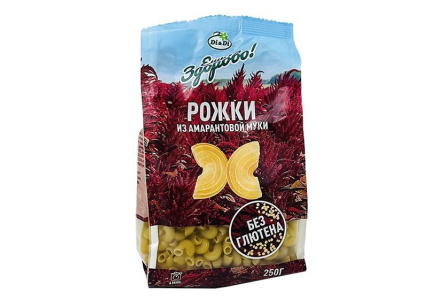 Макаронные изделия ЕШЬ ЗДОРОВО 250гр Рожки без глютена 1/16шт