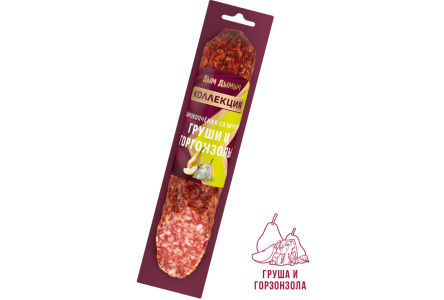 Колбаса сырокопченая ДЫМ ДЫМЫЧ 200гр Со вкусом груши/горгонзолы 1/8шт