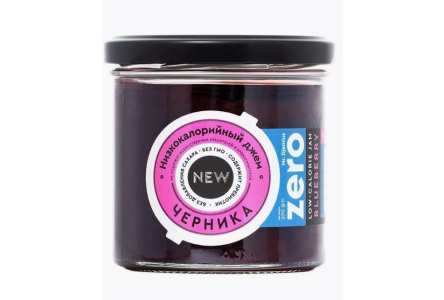 Джем низкокалорийный MR.DJEMIUS ZERO 270гр Черника 1/8шт