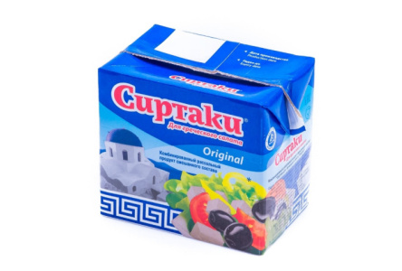 Продукт сырный рассольный СИРТАКИ 500гр 55% Original д/греческого салата 1/12шт