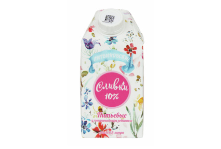 Сливки ЛИТВИНОВСКИЕ 500мл 10% м/у 1/16шт Продукт без заменителя молочного жира