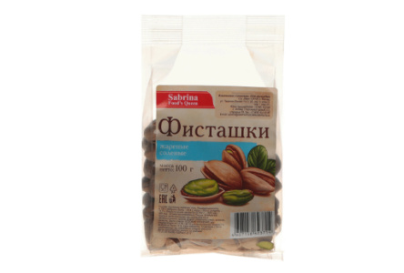 Фисташки SABRINA FOODS QUEEN 100гр жареные соленые 1/12шт