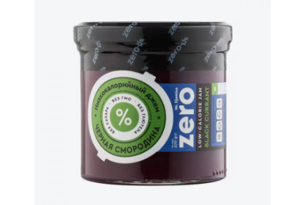 Джем низкокалорийный MR.DJEMIUS ZERO 270гр Черная смородина 1/8шт