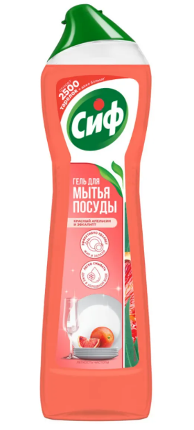 Средство д/мытья посуды CIF 500мл Красный апельсин/эвкалипт 1/16шт