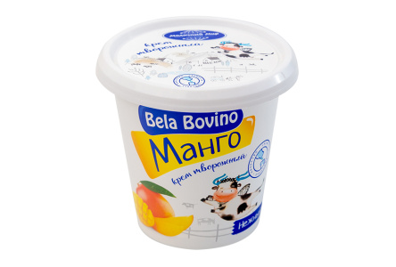 Крем твороженный МОЛОЧНЫЙ МИР 110гр 3% Манго 1/6шт Беларусь