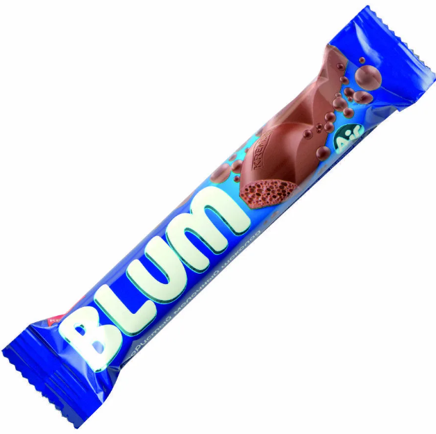 Шоколад молочный BLUM 30гр Пористый 1/40шт