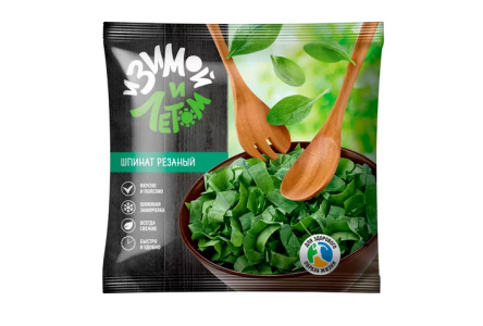 Заморож И ЗИМОЙ И ЛЕТОМ 400гр Шпинат резаный 1/20шт