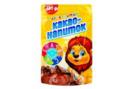 Какао ЛЬВЕНОК 135гр Растворимый м/у  1/26шт