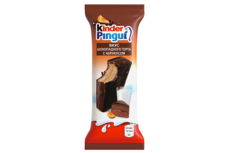 Бисквитное пирожное КИНДЕР Пингвин 30гр Абрикос 1/30шт