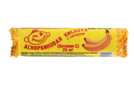 Кислота аскорбиновая 3гр Банан 1/10шт