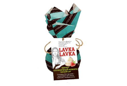 Сыр твердый LavkaLavka 65гр 45% Белпер клубничный мохито 1/6шт