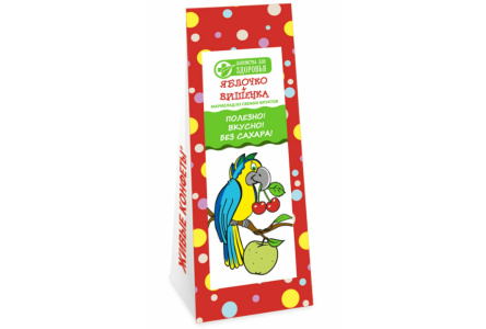 Мармелад ЛАКОМСТВО ДЛЯ ЗДОРОВЬЯ 105гр Яблочко и вишенка детский 1/12шт