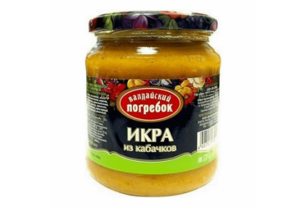 Икра кабачковая ВАЛДАЙСКИЙ ПОГРЕБОК 450мл ст/б 1/8шт