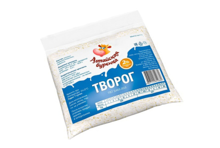 Творог АЛТАЙСКАЯ БУРЕНКА 250гр 2% в/у Продукт без заменителя молочного жира