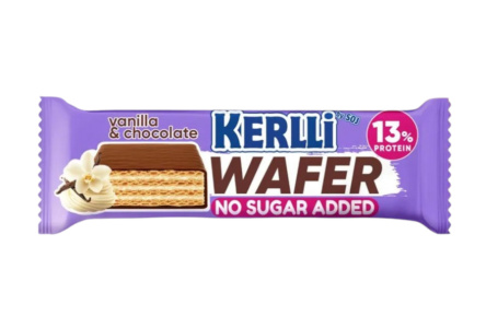Батончик вафельный KERLLI 45гр Ваниль б/сахара 1/16шт