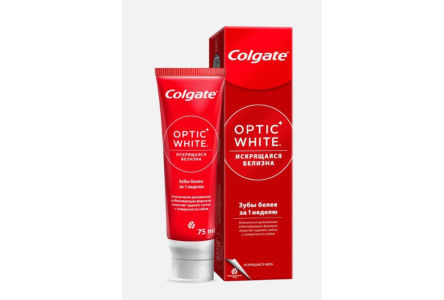 Паста зубная COLGATE Optic White 75мл Искрящаяся мята 1/48