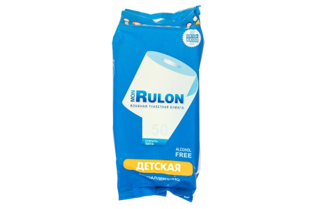 Бумага туалетная влажная Mon Rulon 20шт детская 1/72