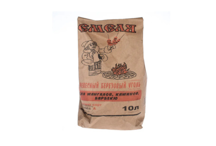 Уголь древесный ЕМЕЛЯ 10 литров 0044