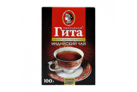 Чай черный ПРИНЦЕССА ГИТА 100гр Медиум гранулированный м/у 1/60шт