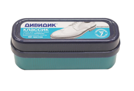 Губка д/обуви ДИВИДИК Бесцветная 1/40шт