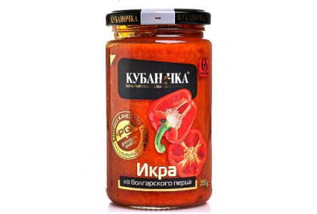 Икра КУБАНОЧКА 350гр Из болгарского перца ст/б 1/12шт