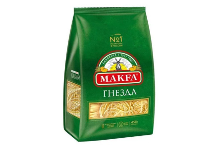 Макаронные изделия МАКФА 225гр Капеллини вермишель гнезда 1/18шт