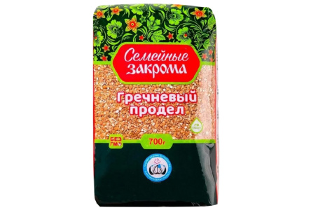 Крупа СЕМЕЙНЫЕ ЗАКРОМА 700гр Гречневый Продел м/у 1/12шт