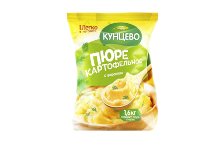 Карт пюре КУНЦЕВО 240гр Укроп 1/18шт