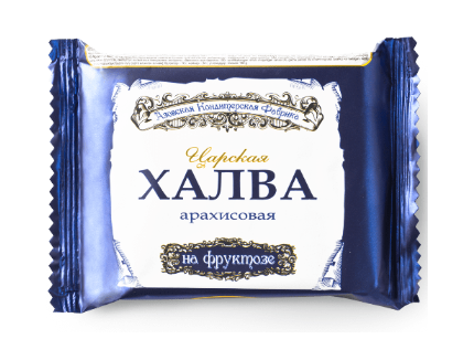 Диет Халва АЗОВСКАЯ КФ 180гр арахисовая на фруктозе 1/20шт