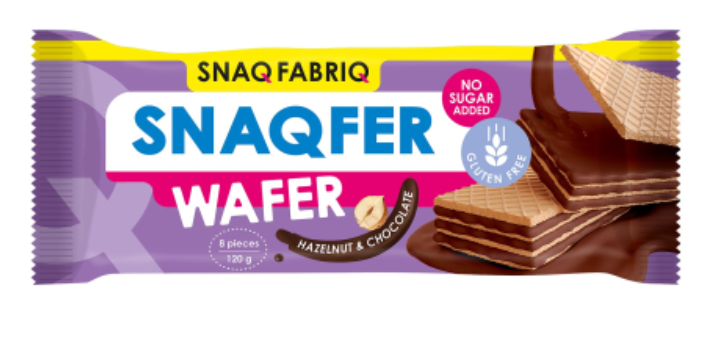 Батончик вафельный SNAQ FABRIQ 120гр Шоколад/фундук 1/28шт