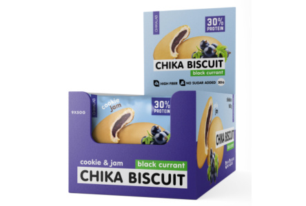 Печенье неглазированное CHIKALAB 50гр Бисквит черносмородиновый 1/9шт