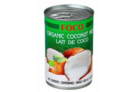 Молоко кокосовое FOCO COCONUT MILK 250гр Органическое т/п 1/36шт