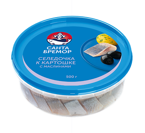 Пресервы САНТА БРЕМОР 500гр Сельдь к Картошке Традиционная ф/к в масле 1/6шт