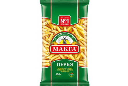 Макаронные изделия МАКФА 400гр Перья короткие 1/20шт