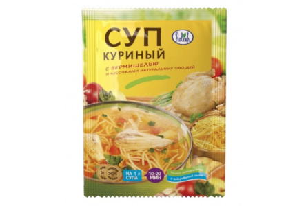 Суп RELISH 60гр Куриный с вермишелью 1/30шт