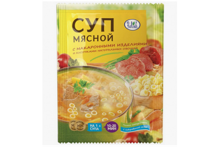 Суп RELISH 60гр Мясной с вермишелью 1/30шт