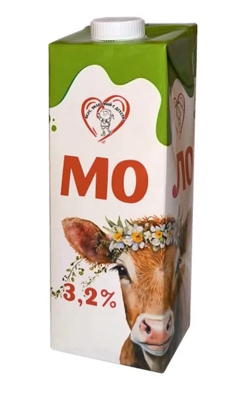 Молоко МОЛОЧНЫЙ МИР 1л 3,2% ТВА Стерилизованное вкус детства т/п 1/12шт БЗМЖ Беларусь