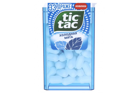 Драже TIC TAC 16гр Холодная мята 1/12шт