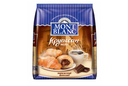 Круассаны MONT BLANC 200гр Парижский шоколад 1/8шт Смак