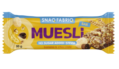 Батончик SNAQ FABRIQ 50гр Мюсли банан 1/25шт