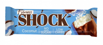 Батончик FITNES SHOCK 50гр Кокос глазированный 1/12шт