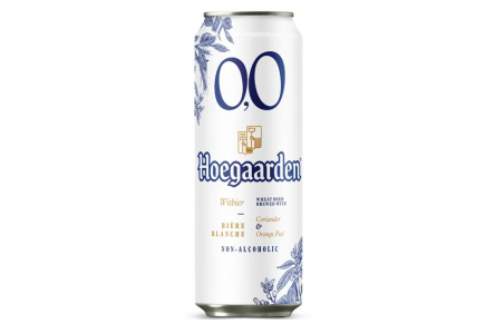 Пивной напиток б/а HOEGAARDEN 0,45л ж/б 1/24шт