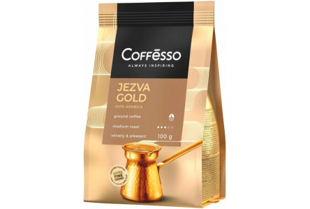 Кофе молотый COFFESSO JEZVA GOLD 100гр м/у 1/10шт