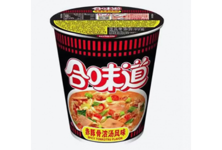 Лапша NISSIN 81гр Тонкацу острая 1/12шт