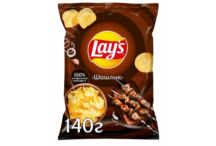 Чипсы LAYS 140гр Шашлык 1/19шт