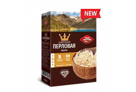 Крупа в пакетах АГРО МАСТЕР 5*80гр Перловка царская 1/6шт