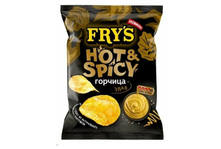 Чипсы FRYS 70гр Злая горчица 1/24шт