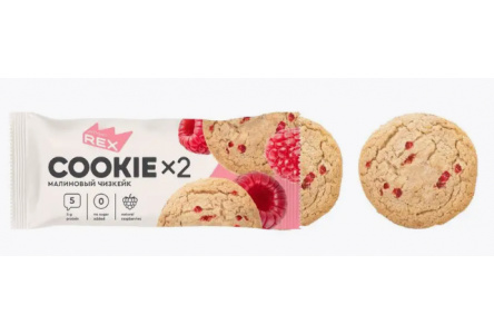 Печенье PROTEIN REX Сookiе 50гр Малиновый чизкейк 1/12шт