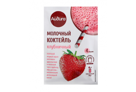 Молочный коктейль АЙДИГО 60гр Клубника 1/13шт